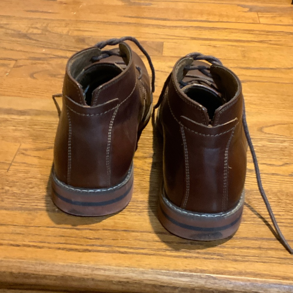 Florsheim Men's Dark Brown Leather Chukka Boots - Picture 2 of 5